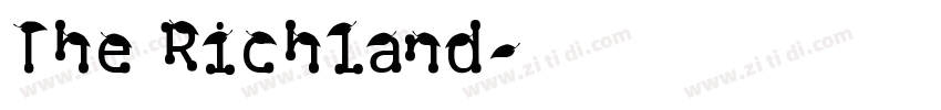 The Richland字体转换